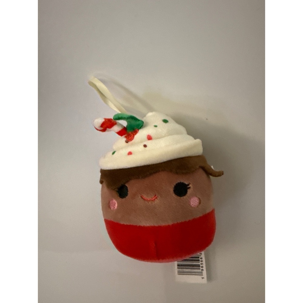 Squishmallows Holiday Plush Ornament Hot Cocoa Cupcake Candy Cane Christmas